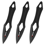 3 Pieces Professional Throwing Knives Set Kunai Well Balanced Stainless Steel Throwing Knife with Nylon Sheath- Series 1