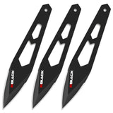 3 Pieces Professional Throwing Knives Set Kunai Well Balanced Stainless Steel Throwing Knife with Nylon Sheath-Series 5