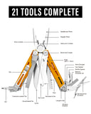 21-in-1 Multi Tool Pliers-Orange