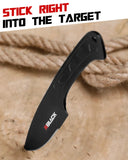 3 Pieces Professional Throwing Knives Set Kunai Well Balanced Stainless Steel Throwing Knife with Nylon Sheath- Series 2