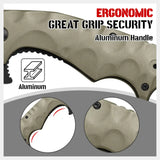 Karambit Folding Pocket Knife With Aluminum Handle and Pocket Clip