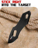3 Pieces Professional Throwing Knives Set Kunai Well Balanced Stainless Steel Throwing Knife with Nylon Sheath- Series 1