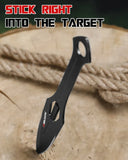 3 Pieces Professional Throwing Knives Set Kunai Well Balanced Stainless Steel Throwing Knife with Nylon Sheath-Series 3