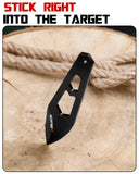 3 Pieces Professional Throwing Knives Set Kunai Well Balanced Stainless Steel Throwing Knife with Nylon Sheath-Series 5