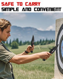 3 Pieces Professional Throwing Knives Set Kunai Well Balanced Stainless Steel Throwing Knife with Nylon Sheath- Series 2