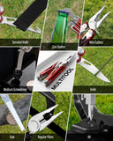 21-in-1 Multi Tool Pliers-Brick Red