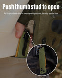 Folding Knife with 3.39'' 154CM Steel Reverse Tanto Blade, Axis Lock EDC Tactical Knife with Lightweight G10 Handle, Reversible Pocket Clip - RK0402-OG