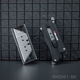 RBLACK Mini Retractable Box Cuttter Utility Knife with 5Pcs Razor Blades